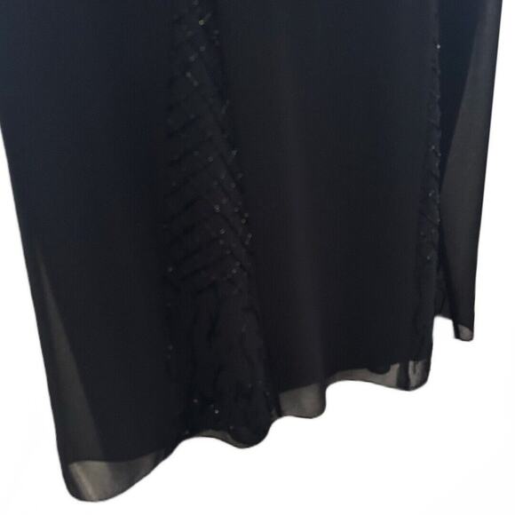 Karen Miller Women's Formal Evening Black Maxi Dress & Jacket 2 Pc Set Size 16 - Picture 3 of 10